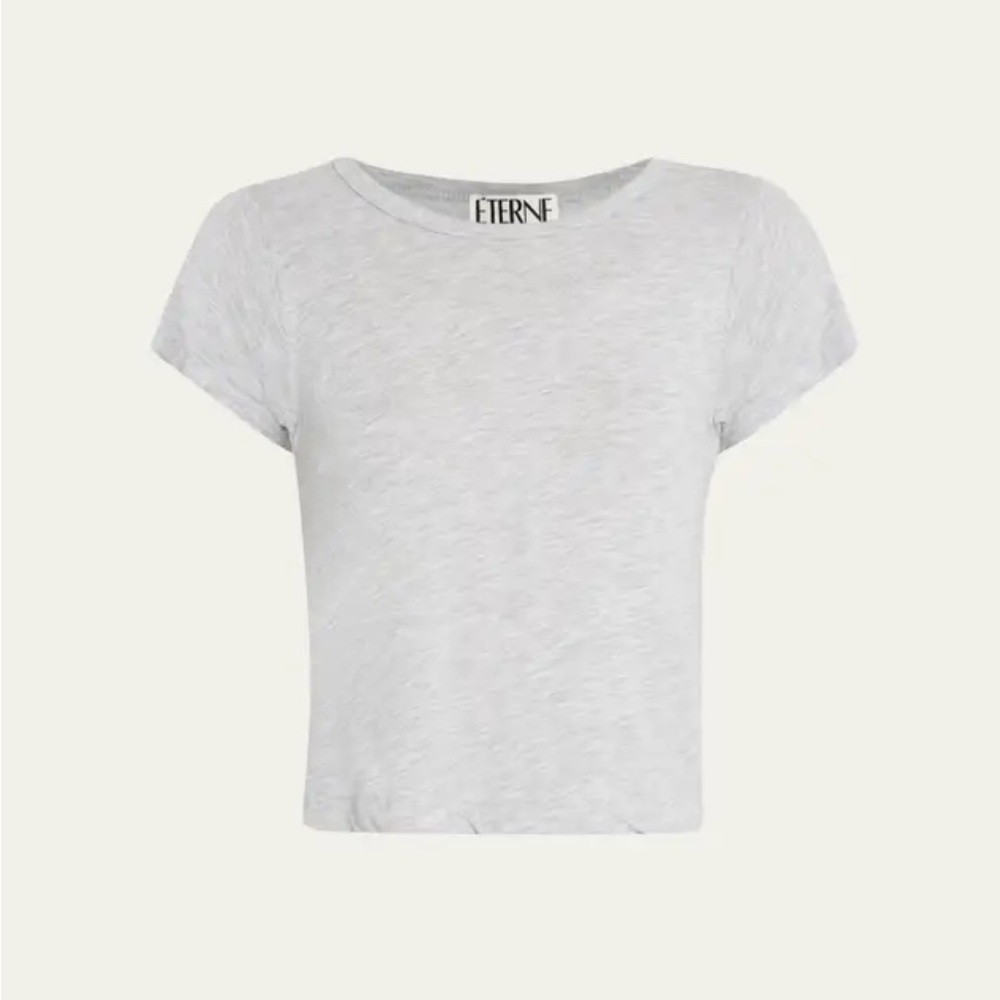 Eterne Light Gray Women's Crop Top‎